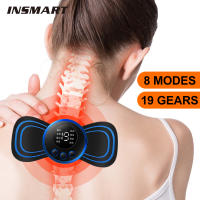 Masajeador De Cuello Mini Eléctrico Estimulador Muscular Almohadillas De Masaje Cervical Con Control Remoto Para Salud Del Cuerpo Y Espalda - details 0