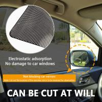 4Pcs Pegatinas De Sol Para Coche 42x38cm Protección Solar PVC Escudo De Ventana Lateral DIY Accesorios Exteriores De Automóvil - details 3