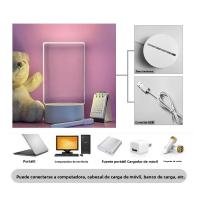 Luz Nocturna LED Transparente Y Luminosa Con USB Tablero De Memoria Erasable Calendario Adorno De Escritorio Forma Rectangular Fuente De Alimentación USB - details 6