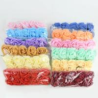 25pcs Rosas Artificiales Rojas Con Tallo Para Decoración De Bodas Y Fiestas De San Valentín Flores Artificial PE Para DIY - details 13
