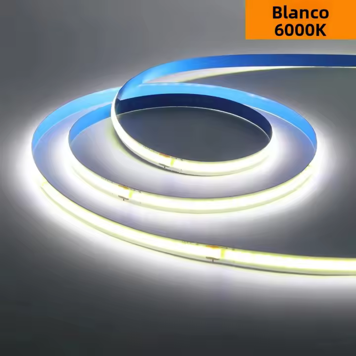 Tira De Luz LED COB Regulable 24V 12V 8mm 320LEDs/m Flexible Para Decoración De Habitaciones 3000K 4000K 6000K 1m 5m - 1