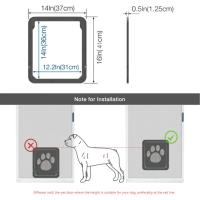 Puerta Para Perros Y Gatos De Exterior Con Cerradura Segura Instalación Fácil Ventana Puerta De Casa Acceso Libre Estilo Moderno - details 4