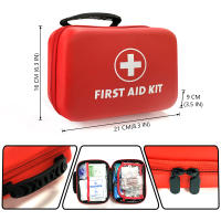 Bolsa De Primeros Auxilios Impermeable PU CARBOU Para Exteriores Viajes Coche Hogar Emergencias Sobrevivencia Camping Caja Médica Pequeña - details 1