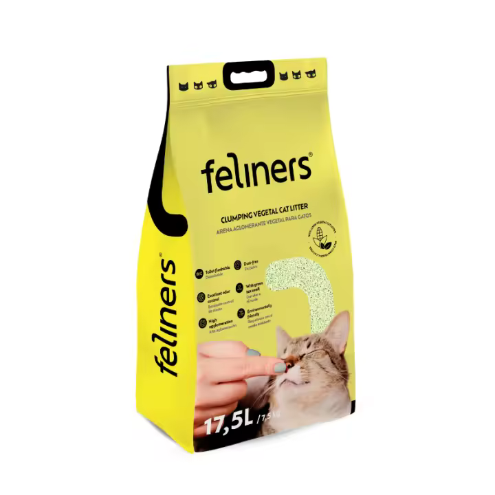 FELINERS Maíz con te verde 7,5kg (17,5L) - 1