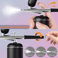 Pistola De Pulverización Portátil Para Uñas Con Compresor De Pintura Para Arte De Uñas Y Maquillaje Decoración De Artesanías Pintura Metal Eléctrico Incluye Batería - details 3