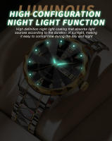 Reloj De Hombre BINBOND Lujo Resistente Al Agua Con Luminiscencia Fecha Día De La Semana Acero Inoxidable Quart Reloj Masculino - details 6