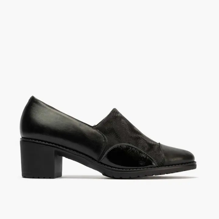 Zapatos casual mujer PITILLOS 10041 ZAPATO ABOTINADO LYCRA NEGRO 33207 24I - 1