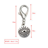 Lucky Eye Set De 3 Llaveros Con Piedras De Ojo Turco Y Mano De Fatima Llavero De Aleación De Metal Para Coche Y Bolso - details 29