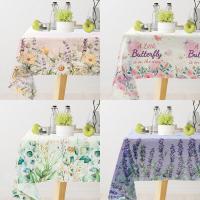 Mantel De Lavanda Light Purple Con Tema De Mariposa Para Decoración De Cumpleaños De Niña Y Baño De Manta De Mesa Moderna De Poliéster/Celulosa - details 0