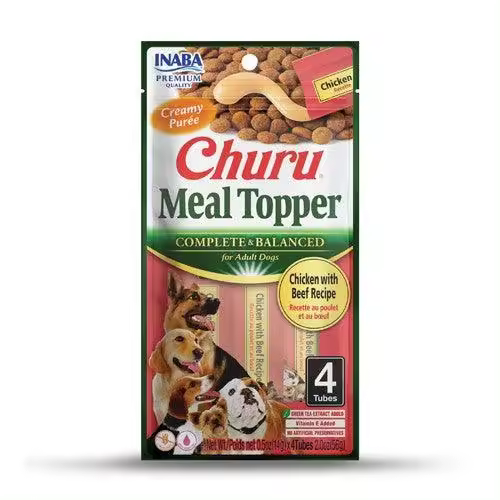 Churu Meal Topper DOG Pollo y Buey (12x4x14gr) - 1
