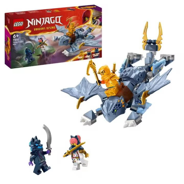 LEGO NINJAGO 71810 Joven Dragón Riyu contine 132 piezas - edad a partir de 6+ años 24L71810 - 1