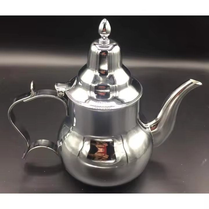 Tetera Marroquí de 0.6L en Acero Inoxidable – Tradición y Estilo en Formato Compacto - 1