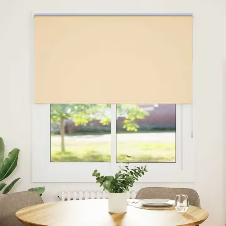 Estor Enrollable Opaco Beige 120x130 cm Tela Ancho 116,6 cm - 1