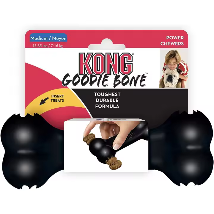 KONG Juguete Para Perros Extreme Goodie Hueso Talla M - 1
