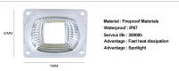 Lámpara De Diodo Matriz COB LED Alta Potencia 20W 30W 50W Con Lente Y Reflector 110V 220V IC Inteligente Para DIY Farol De Inundación - details 1