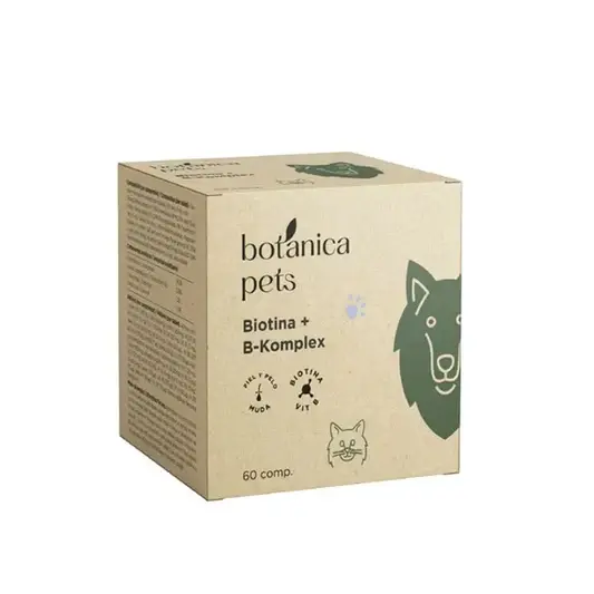 Botánica Pets Biotina + B_Komplex Suplemento Nutricional para Piel y Pelo de Perros y Gatos - 1