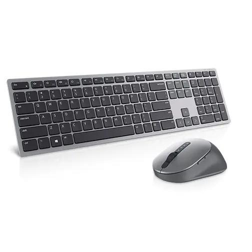 Teclado y ratón Dell |   Teclado y ratón multidispositivo Premier |   KM7321W   KM7321W   - KM7321W |   Combo de teclado y ratón |   Inalámbrico |   Pilas incluidas |   PL/LT   PL/LT |   gris titanio |   Conexión inalámbrica