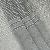 Cortinas de visillo lino y poliéster con líneas horizontales en la parte inferior.con diseño dee lienas150x260.Decoracion para hogar y oficina. - details 6