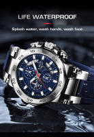 Reloj De Pulsera LIGE Para Hombre Resistente Al Agua Deportivo Militar De Cuarzo Con Fecha Y Manos Luminosas Estilizado Casual - details 7