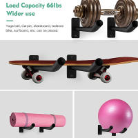 2Pcs Soporte De Bola De Ejercicio En Metal Para Gimnasio Garage Estudio Almacenamiento Para Bola De Yoga/Balanza De Estabilidad/Basketball - details 2