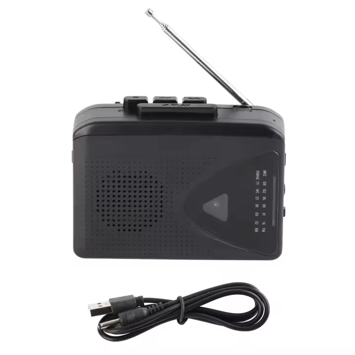 Reproductor De Casetes Portátil Multifuncional Con Radio AM FM Estéreo Soporte Para Cintas Clásicas Con Altavoz Integrado - 1