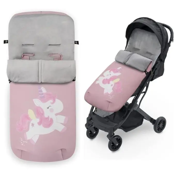 Saco Silla Paseo Universal Polar Transpirable Unicornio rosa Interbaby - 1