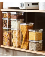 Caja De Almacenamiento De Alimentos Plástica Sellada Para Cereal Caramelo Frutas Desechables Con Tapa Refrigerador Organizador De Cocina - details 3