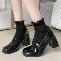 2 Pares De Calcetines Kawaii Para Mujer Lolita Verano Transpirables De Encaje Calcetines Cortos Lindos Regalo Para Niñas - details 3