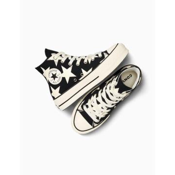 Converse grises estrella best sale