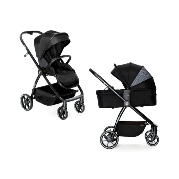 Carrinho de bebé 2 em 1 Asalvo Duo Rodas Black - 1