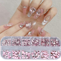Champán Rhinestones Para Uñas Combinados Flatback Gemas Irregular Cristal 3D Encantos Joyería Accesorio De Diamante Brillante Decoración Partes - details 2