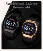 Reloj Digital LED Para Parejas Reloj Deportivo Militar De Hombre Y Mujer Con Cuerda De Silicona Resistente Al Agua Estilo Casual - details 0