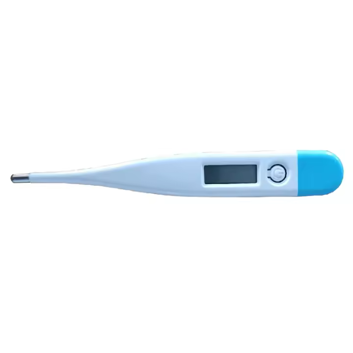 Termómetro digital, a prueba de agua, con carcasa antimicrobiana y alarma de fiebre. Se puede leer rápida y precisamente tanto para adultos como para niños. - 1