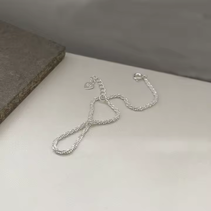 Pulsera De Plata Esterlina S925 Con Galio 18K SOMILIA Pulsera Brillante Y Plateada Para Mujer Joyería De Mano Regalo De Fiestas - 1