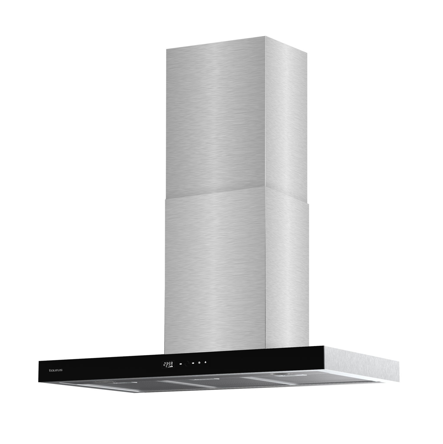 Taurus - Campana extractora T90IXAL. Color Gris. Material producto Acero inoxidable. Potencia 200 W. Longitud del cable 130 cm