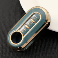 Carcasa De Llave De Coche Para Fiat 500 Ducato Panda Punto Gold TPU Protector De Cierre Plegable Con 3 Botones Y Llavero - details 6