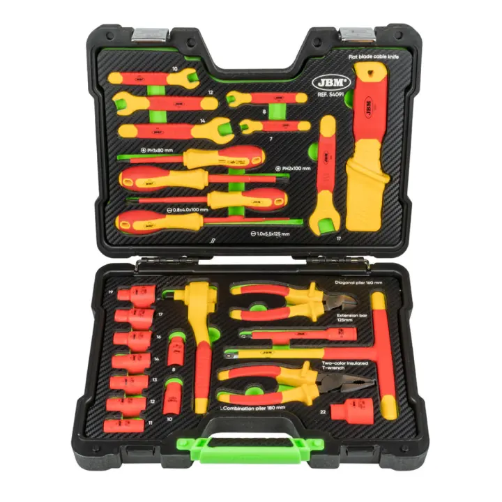 JBM 54091 MALETÍN DE HERRAMIENTAS AISLADAS VDE 26 PCS - 1