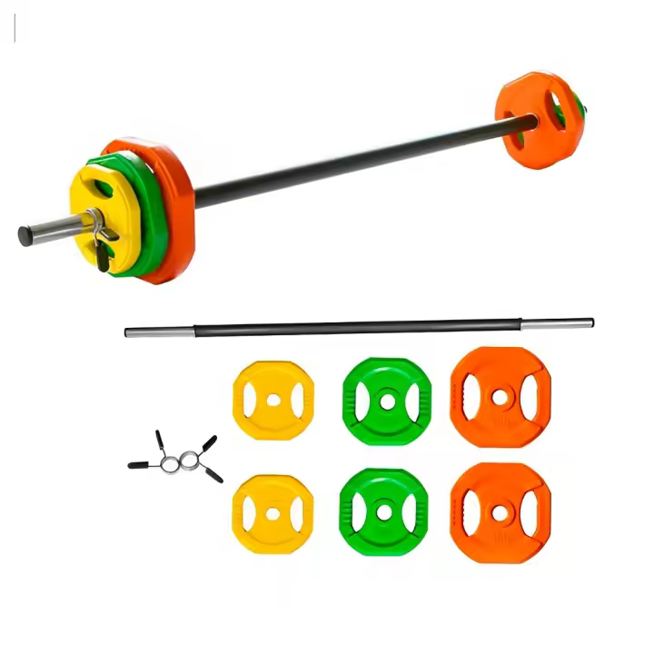Ozio Fitness Set Pump Completo 20 kg 28 mm Fitness  Pesas, Barra y cierres de pesas. - 1