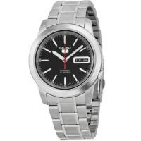 Reloj automático hombre Seiko 5 SNKL83K1 dial negro 37mm correa acero - details 0