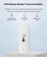 Sensor De Temperatura Y Humedad Inteligente Tuya Zigbee/WiFi Para El Hogar Interior Compatible Con Alexa Y Google Assistant Control Por Voz - details 1