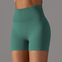 Shorts De Yoga Para Mujer Fitness Running Ciclismo Leggings Deportivos De Cintura Alta Transpirables Talla Grande Verano Gimnasio - details 8
