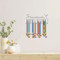Estante De Medallas De Cheerleader Soporte Para Medallas De Deportes Metal Hierro Pequeño Montaje En Pared Decoración Para Casa Y Carreras - details 5