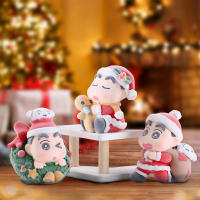 Caja Sorpresa De Navidad Crayon Shin Chan Con Muñecos Blindados Decoración De Escritorio Juguete Para Adultos Decoración De Navidad - details 1