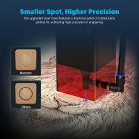 Mecpow X3 Pro Grabadora Láser con Asistencia de Aire, Máquina de Grabado Láser de 10W, Cortadora Láser CNC de Alta Potencia con Parada de Emergencia, Detección de Llama y Giroscopio, Adecuada para Madera, Metal, Vidrio Acrílico - details 1