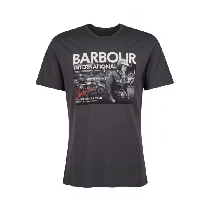 Barbour International Carter T-Shirt Night Grey - 1