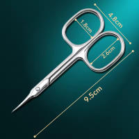 Tijeras De Cutícula Rusas Profesionales De Acero Inoxidable Para Corte Y Eliminación De Piel Muerta Con Punta Curva Unidad De 1-8 Piezas - details 5