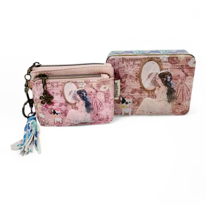 Monedero 3 Cremalleras Sweet & Candy Bags C-068-02 - 12 x 9.5 x 2 cm - 4 modelos diferentes con estampados únicos. - 1