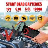 Arrancador de batería de coche 1200A, Banco de energía de 18000mAh, cargador de batería de coche diésel de gasolina, potenciador de batería automático para arrancar el coche, nuevo - details 8
