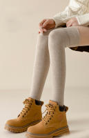 Calcetines Largos Sin Tobilleras De Punto Para Mujer Cubierta De Pie En Invierno Color Blanco Material Poliéster Y Spandex - details 11