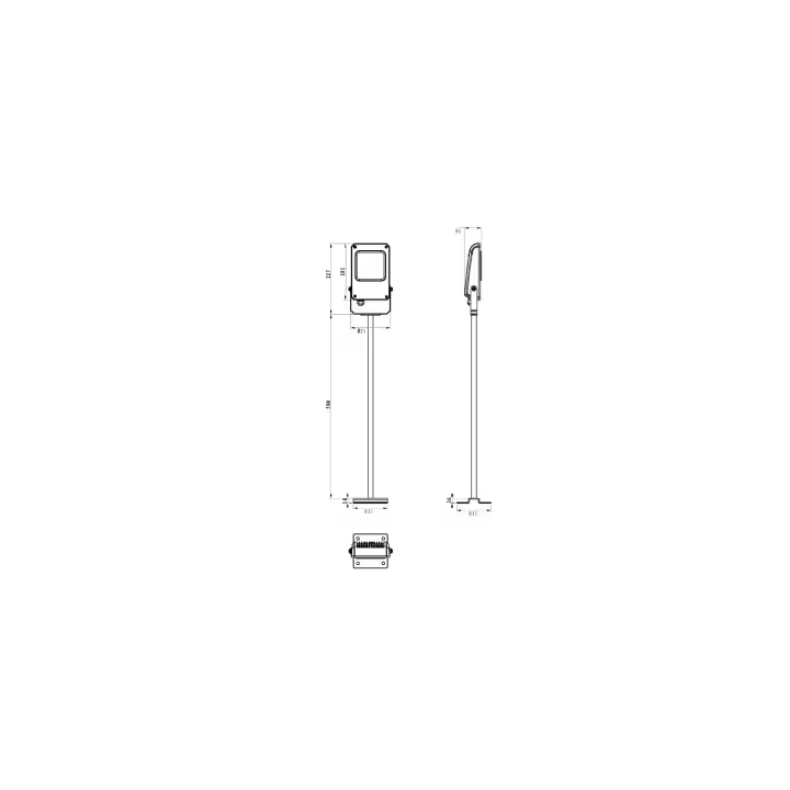 Ledkia Foco LED Especial Cartelería 8W Brazo 50cm 3000K Blanco Cálido - 1